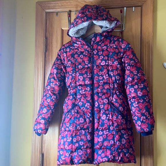 winter fleece lined down alternative thermoplume coat